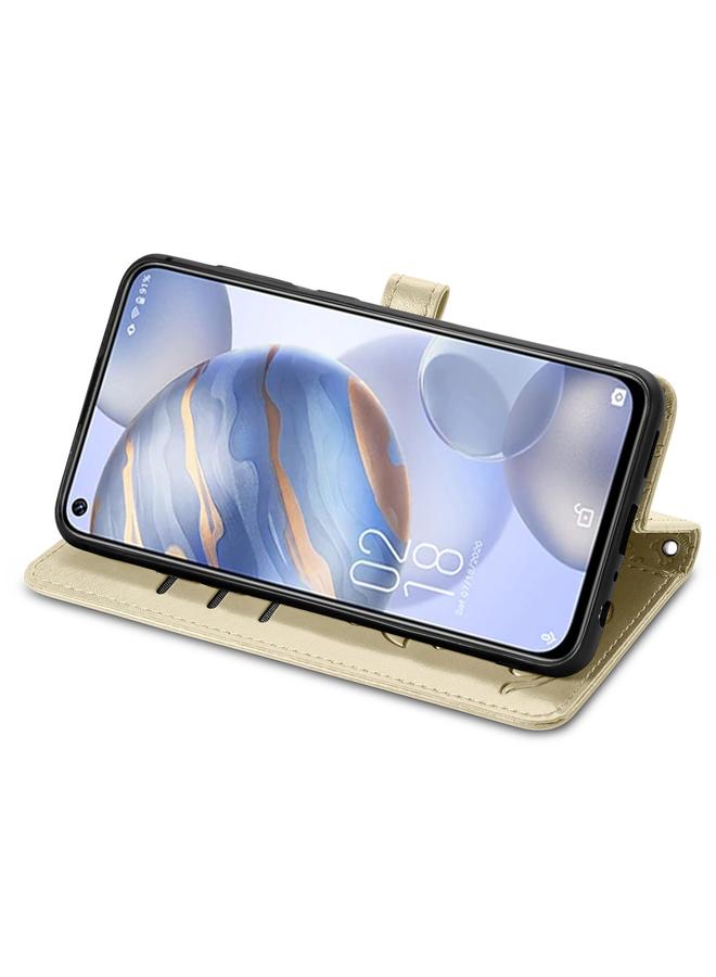 erorex Case For Oukitel C21 Lovely Cat and Dog Embossing Pattern Horizontal Flip Leather Case , with Holder & Card Slots & Wallet & Cartoon Clasp & Lanyard - Image 4