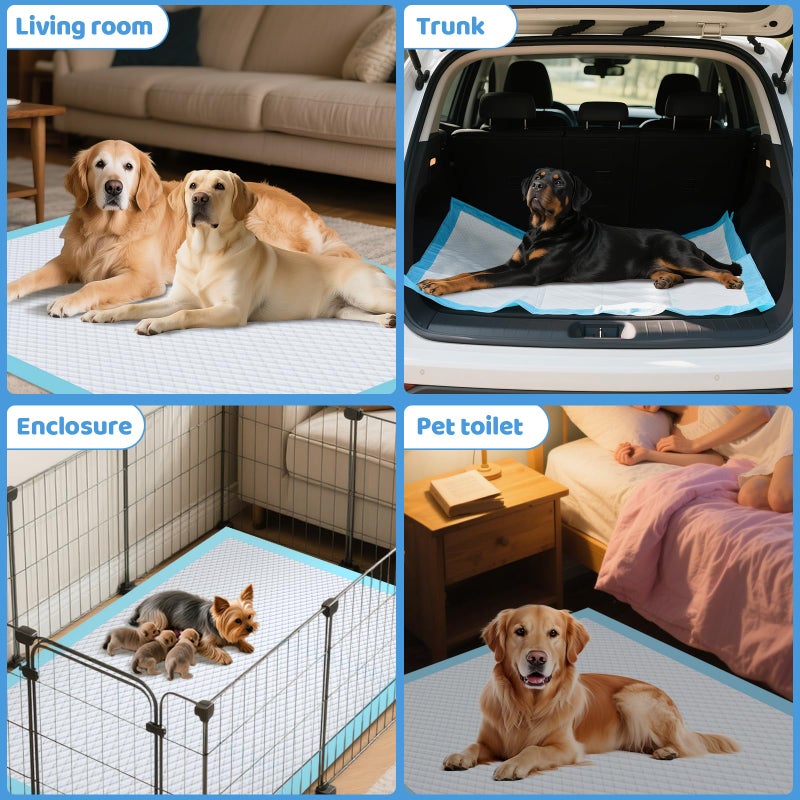 Gimars 130G Thicker Extra Large 36in x 51in Puppy Pads â€“ XL Dog Pee Pads with Reinforced Edges for Large Breeds & Multi-Dog Homes, 100% Leakproof, 48H Absorption, Indoor Training & Floor Protection - Image 5