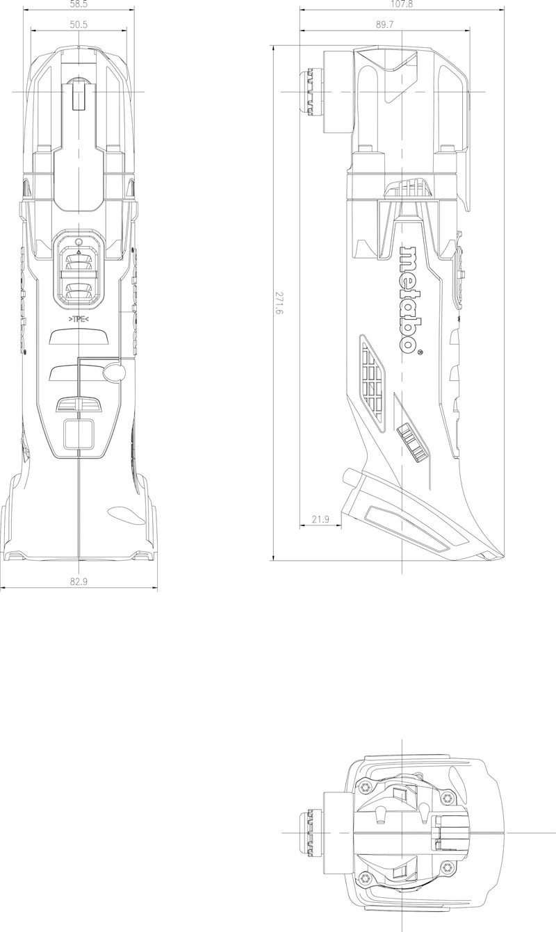 Metabo MT18LTX 18V Li-ion Cordless Multi Tool With MetaLoc Case - Body Only - Image 2