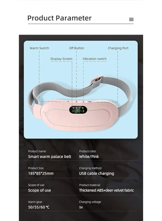 Portable Rechargeable Heating Pad for Waist and Back Comfort, Cordless Heating Belt with Massage Function for Daily Relaxation and Convenient Use - Image 3