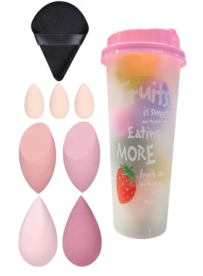 Gonegal Makeup Application with the Coke Makeup Sponge 7-Piece Puff Set in a Jar-4 Large and 3 Small Sponges With 1pcs Triangle Sponge - Image 2