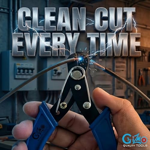 GIZMO Wire Stripper & Cutter, Cable Tool, Electrical Cutters, Heavy Duty, Crimping Tool for Electricians - Image 3