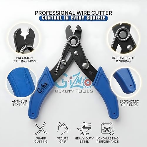GIZMO Wire Stripper & Cutter, Cable Tool, Electrical Cutters, Heavy Duty, Crimping Tool for Electricians - Image 2