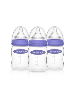 Baby Bottles For Breastfeeding Babies 5 Ounces 3 Count Includes 3 Slow Flow Nipples (Size 2S)