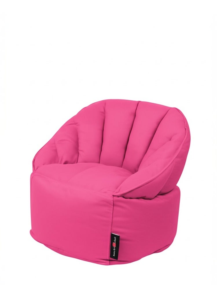 Bean2Go كرسي بين باج من القماش الفاخر باللون الوردي - Image 1