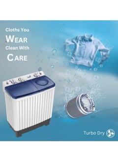 ICONA Icona 7 Kg Semi-Automatic Washing Machine – Twin Tub, Energy Efficient, Low Noise, Gentle Fabric Care, Durable Design – Model ILSWM-70HTT  - Image 2