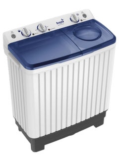 ICONA Icona 7 Kg Semi-Automatic Washing Machine – Twin Tub, Energy Efficient, Low Noise, Gentle Fabric Care, Durable Design – Model ILSWM-70HTT  - Image 1