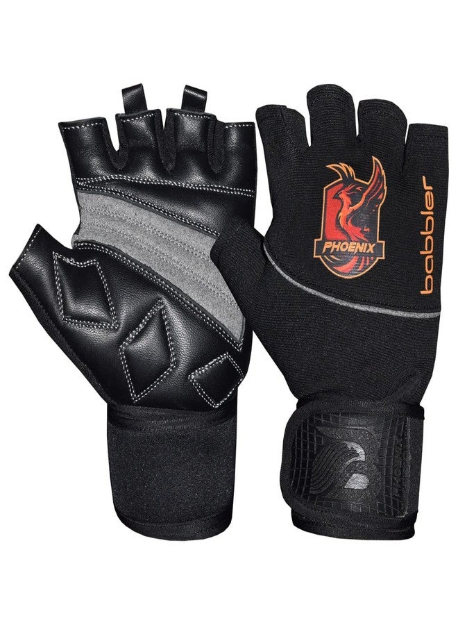 Babbler Phoenix Gym Gloves, Fitness Gloves with Wrist Support (X Large) - Image 2