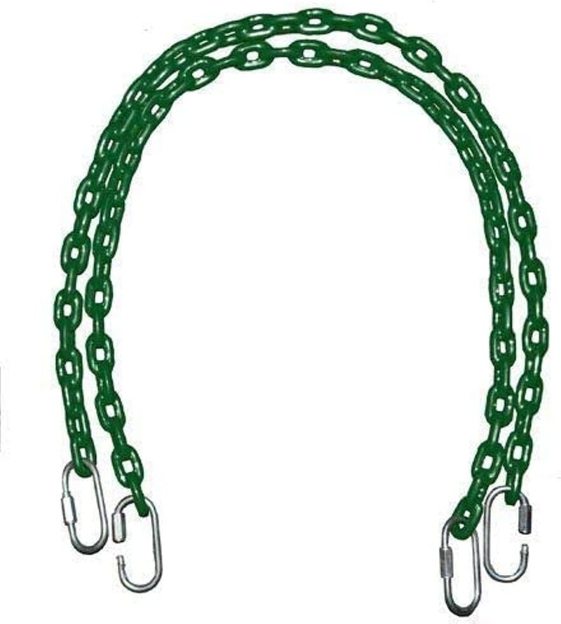 Rainbowtoy RBW TOYS Toddler Swing Metal Trapeze Bar With Snap Hook Green, 300kg /660 LB Weight Limit rbw13135gt. Metal Fully Coated Swing Chain Standerd Size 150cm Long. - Image 1