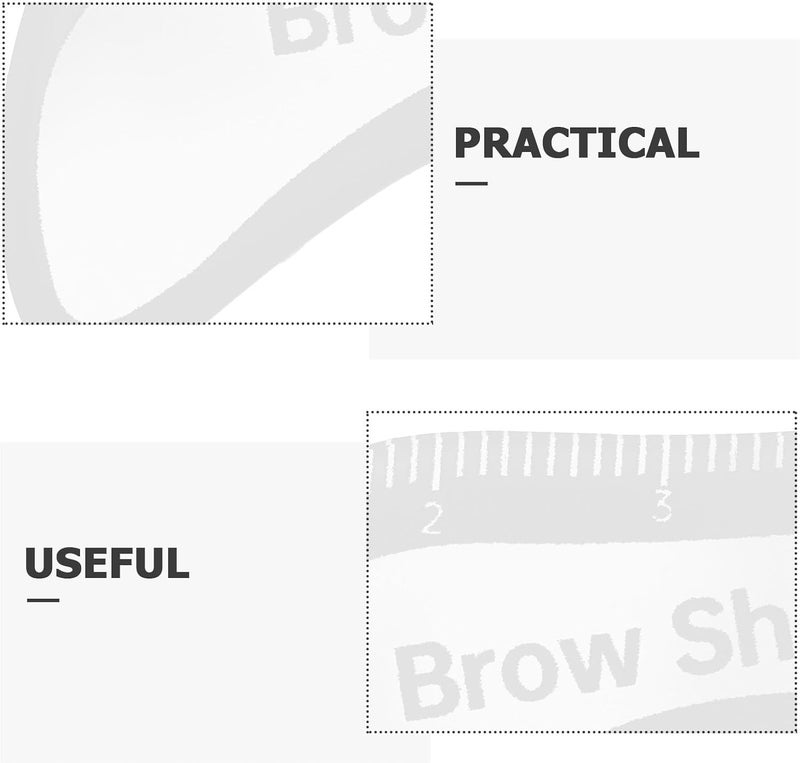 Reusable Eyebrow Stencil Shaper - Accurate Brow Mapping Ruler for Easy Eyebrow Drawing - Makeup Brow Template Guide for Beginners Daily Beauty Routines - Image 3