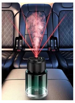 ​Smart Starry Projection Car Aroma Diffuser – 160ml Rechargeable Cool Mist Humidifier with LED Ambient Light, USB Powered, Portable for Car, Home, and Office
