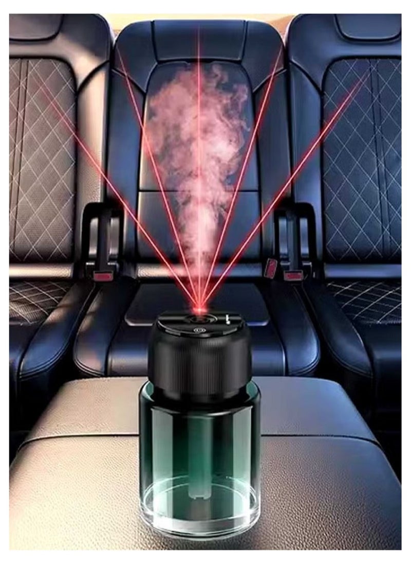 Generic - ​Smart Starry Projection Car Aroma Diffuser – 160ml Rechargeable Cool Mist Humidifier with LED Ambient Light, USB Powered, Portable for Car, Home, and Office - Image 1
