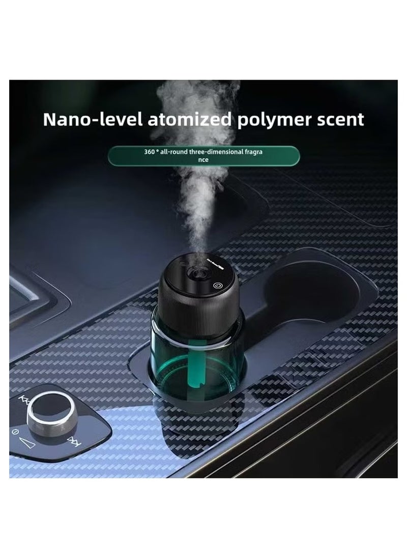 Generic - ​Smart Starry Projection Car Aroma Diffuser – 160ml Rechargeable Cool Mist Humidifier with LED Ambient Light, USB Powered, Portable for Car, Home, and Office - Image 1