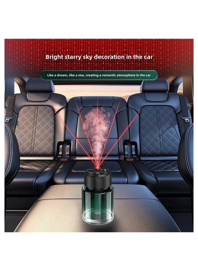 Generic - ​Smart Starry Projection Car Aroma Diffuser – 160ml Rechargeable Cool Mist Humidifier with LED Ambient Light, USB Powered, Portable for Car, Home, and Office - Image 1