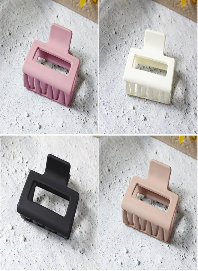 Cart Log Hair Claw Clips for Women Girls (2 PCS) - Korean Small Hair Claws, Spuare Bowtie Shape Hair Clips For Women Girls, Fashion Ornaments Hair Accessories, Mini Hair Clutcher for Women, Small Strong Hold Hair Clips (random colours) - Image 4