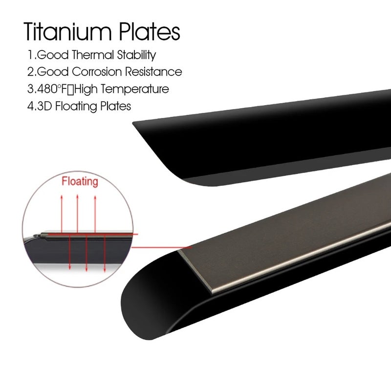 مدامي مملس شعر Hair Straightener Professional Keratin Treatment Flat Iron Titanium Plate 470 High Temperature Straightening Irons Dual Voltage - Image 3