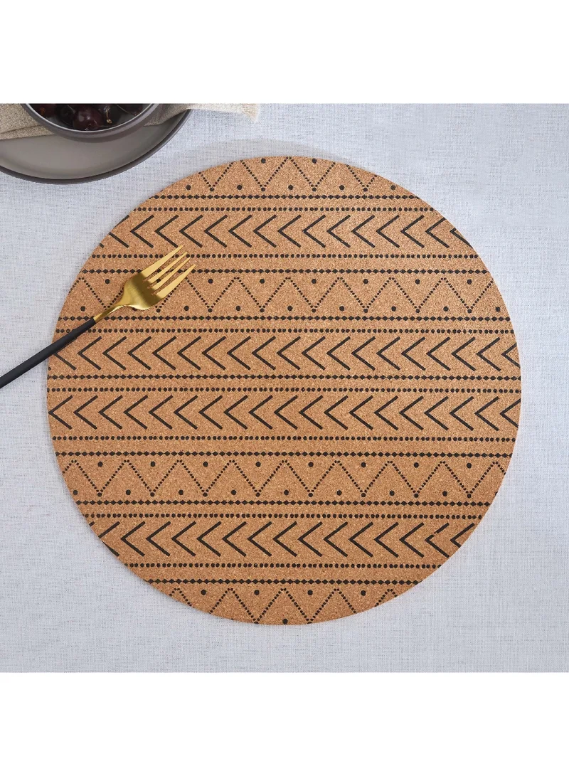 Home Box Trib Printed Cork Placemat 35 x 35 cm