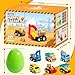 ZenBombs Easter Eggs with Cars Inside 20 PCS Prefilled Easter Eggs with PullBack Toy Cars Kids Easter Basket Stuffers Party Favor Toys for Boys and Girls Over Age 3 Years Old - Image 4