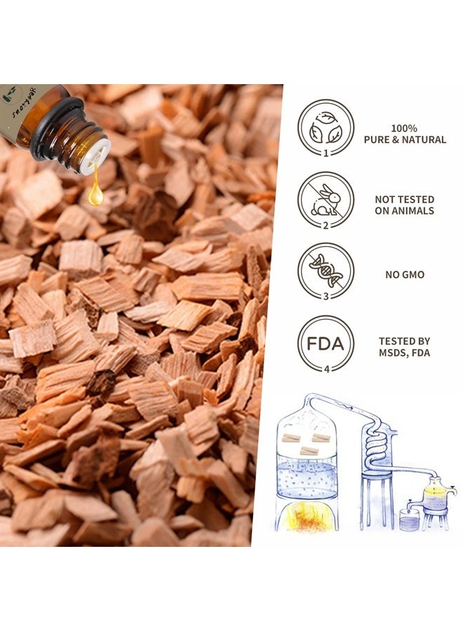 yethious Chamomile Sandalwood Essential Oil 100% Pure Organic Essential Oil Set 2 Pack for Aromatherapy Diffuser Candle - Image 2