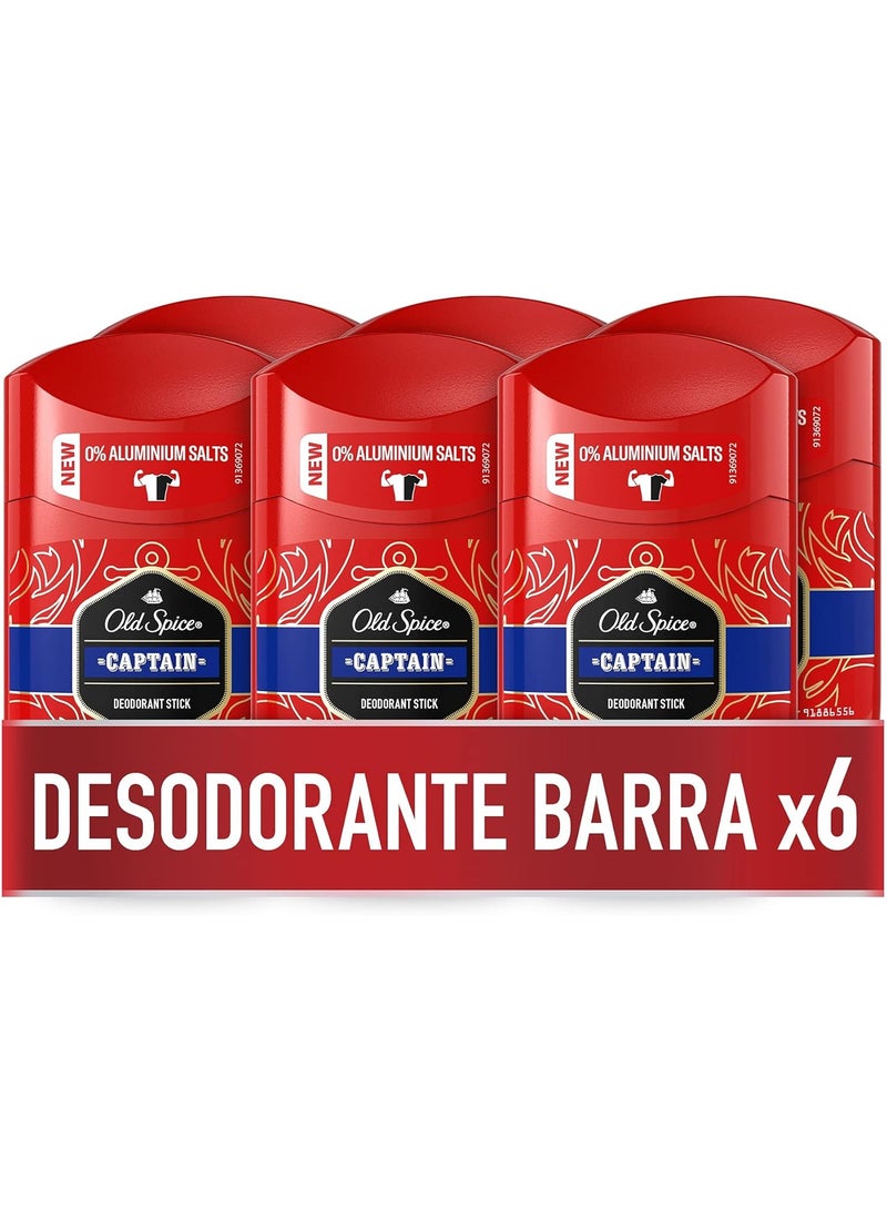 أولد سبايس كابتن – مزيل عرق ستيك 50 مل × 6 قطع