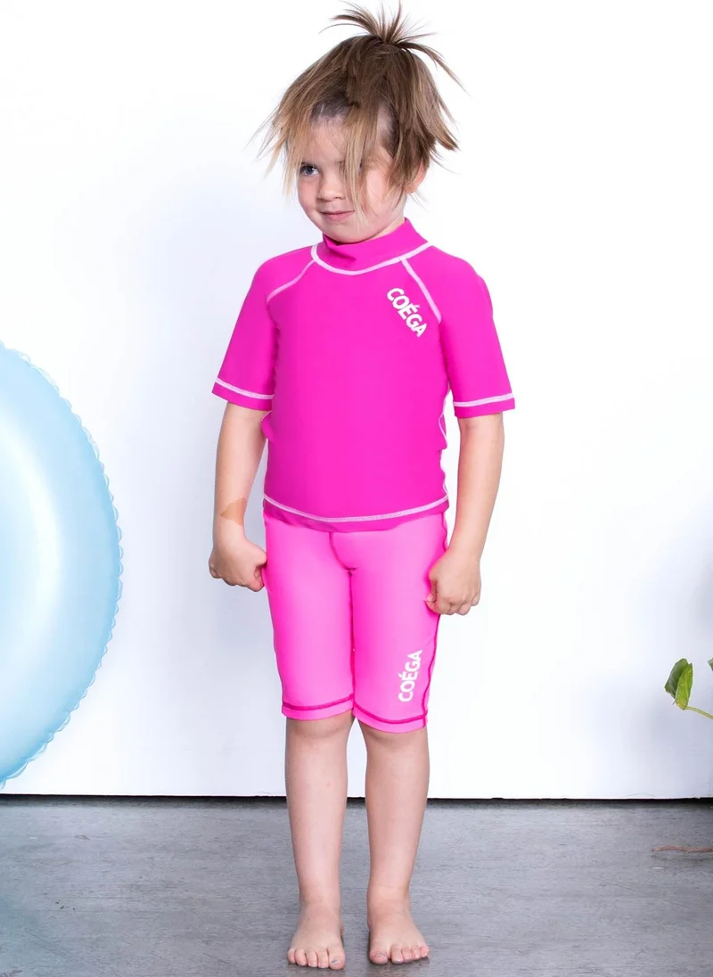 COEGA SUNWEAR COEGA Girls Kids Rashguard Short Sleeve - Pink