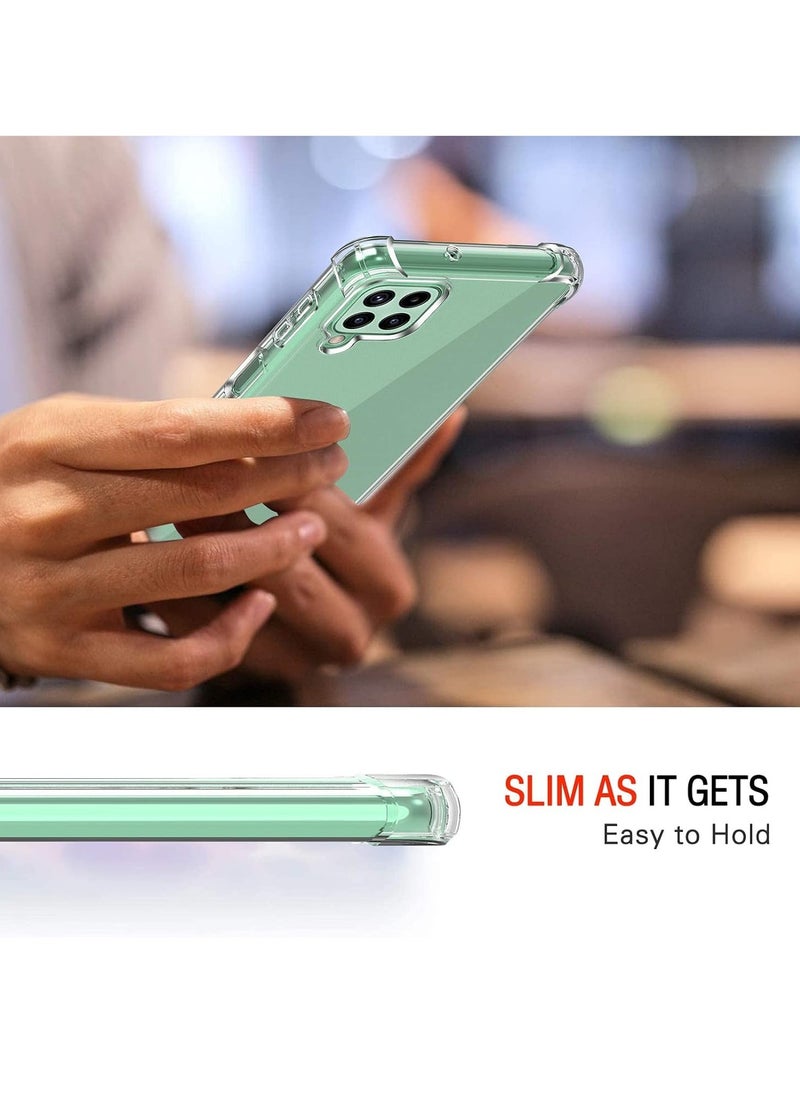 Raxoom Samsung Galaxy A22 4G Case Cover Protective Shock Absorption Bumper soft Transparent Case (Clear) - Image 5