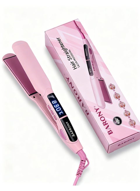 Barony Ceramic Hair Straightener – Pink