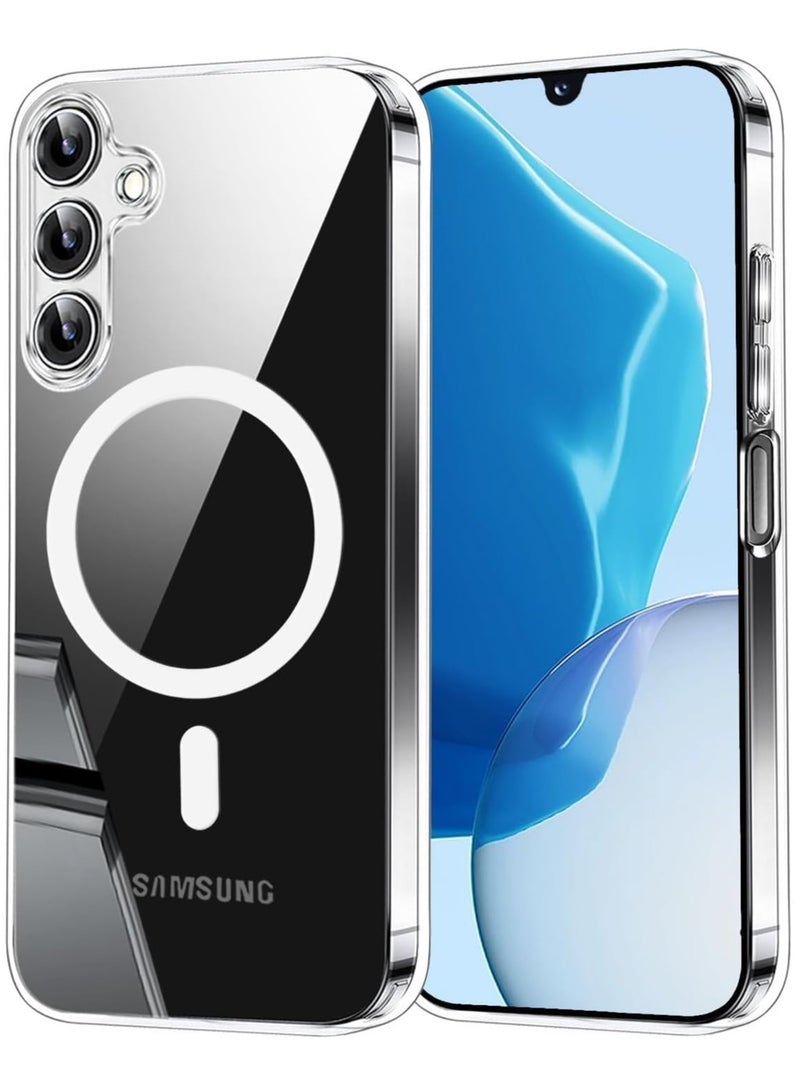 for Samsung Galaxy A16 5G/4G Case Clear [Compatible with Magsafe] [Strong Magnet] [Non-Yellowing] Magnetic Slim Thin Bumper Phone Cover, Lightweight, and Durable Clear - Image 1