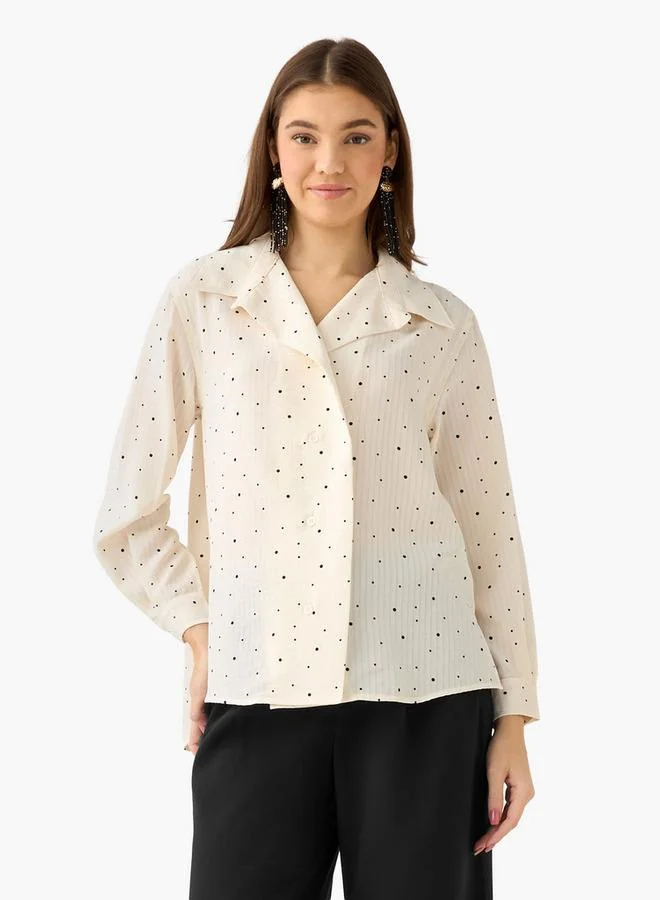 Splash FAV Shirt with Polka Dot Print