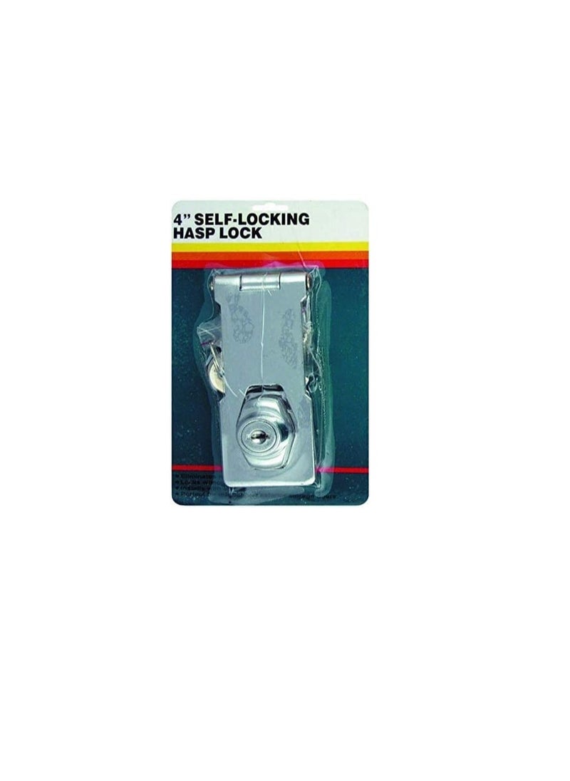 ROBUSTLINE Lock for aluminium door with hasp and staple - 4"  - Image 2