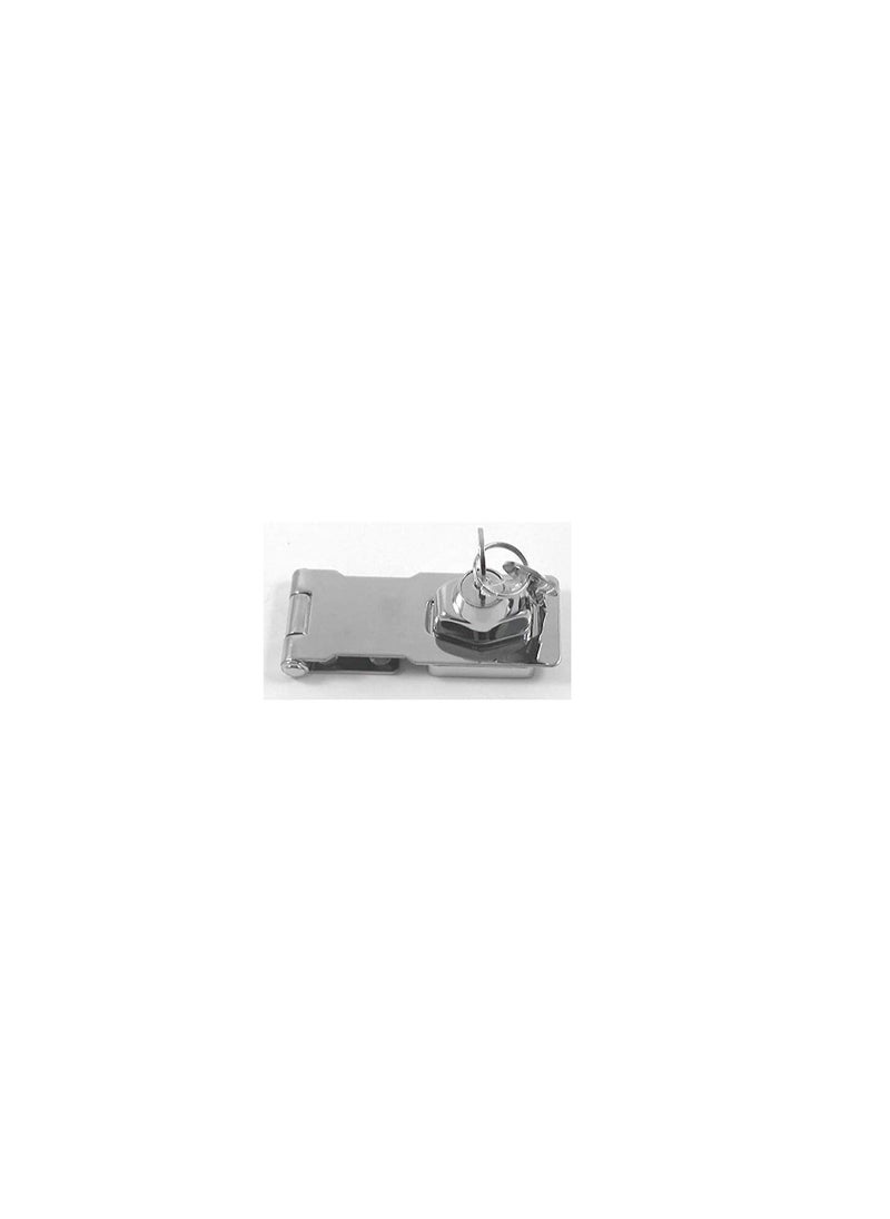 ROBUSTLINE Lock for aluminium door with hasp and staple - 4"  - Image 3