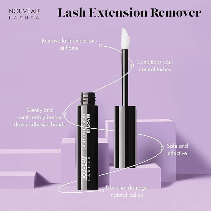 NOUVEAU LASHES جل مزيل مكياج العين من نوفو لاشز بروبيوتيك لطيف وخالي من الزيوت مناسب لتمديد الرموش يعزز صحة ميكروبيوم البشرة نباتي 115 مل - Image 3