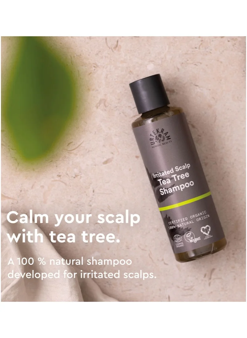 أورتيكرام شامبو عضوي مضاد للبكتيريا بزيت شجرة الشاي لفروة الرأس المتهيجة، 250 مل - عضوي 100% ونباتي - خالٍ من السيليكون والبارابين