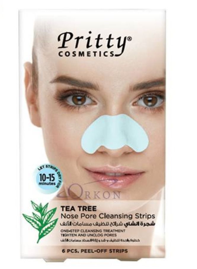 بريتي بشرائح لتنظيف بشرة الأنف 6 قطعة
