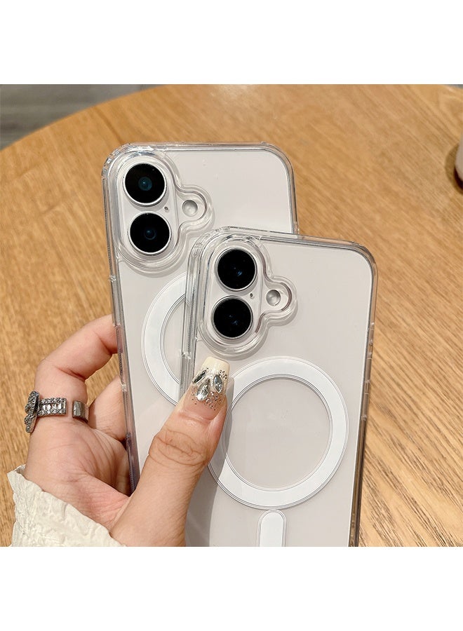 Ocean iPhone 16 Clear Case, Crystal Clear iPhone 16 Case, Soft Silicone Edge + PC Hard Back Panel, Slim Anti Drop Back Cover for Apple iphone 16 (Clear) - Image 3