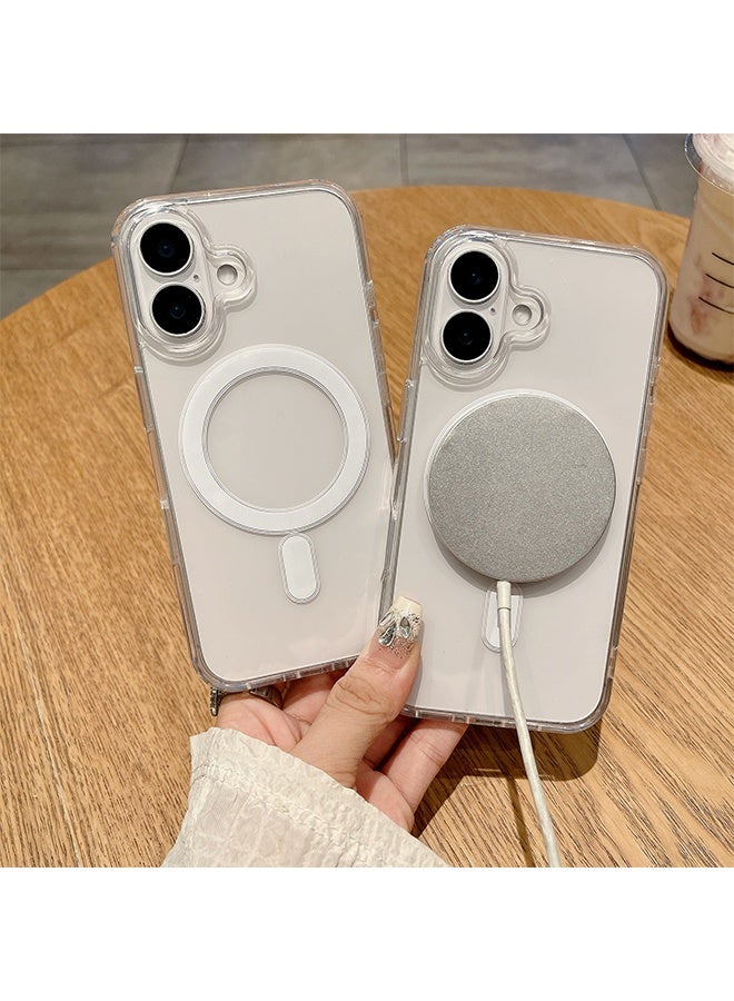 Ocean iPhone 16 Clear Case, Crystal Clear iPhone 16 Case, Soft Silicone Edge + PC Hard Back Panel, Slim Anti Drop Back Cover for Apple iphone 16 (Clear) - Image 4