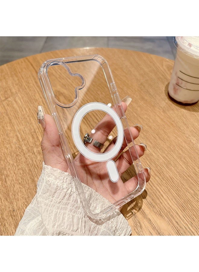 Ocean iPhone 16 Clear Case, Crystal Clear iPhone 16 Case, Soft Silicone Edge + PC Hard Back Panel, Slim Anti Drop Back Cover for Apple iphone 16 (Clear) - Image 2