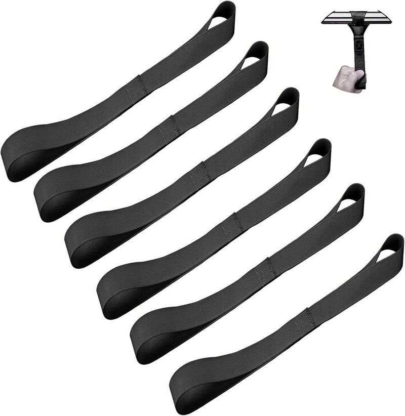 Gutezeiten PERCARE Premium Soft Loop Tie Down Straps - 6 Pack, 1” x 12” Heavy Duty Adjustable Stretch Straps for Trailer, Bikes, Motorcycle, Cargo, Kayak - Image 1