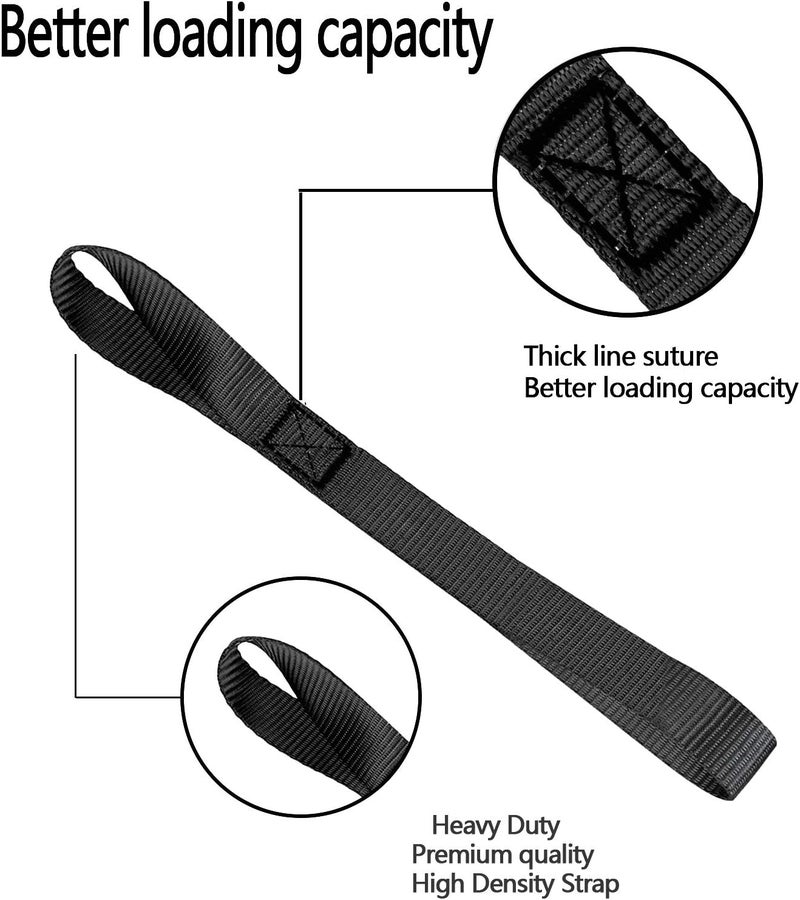Gutezeiten PERCARE Premium Soft Loop Tie Down Straps - 6 Pack, 1” x 12” Heavy Duty Adjustable Stretch Straps for Trailer, Bikes, Motorcycle, Cargo, Kayak - Image 3