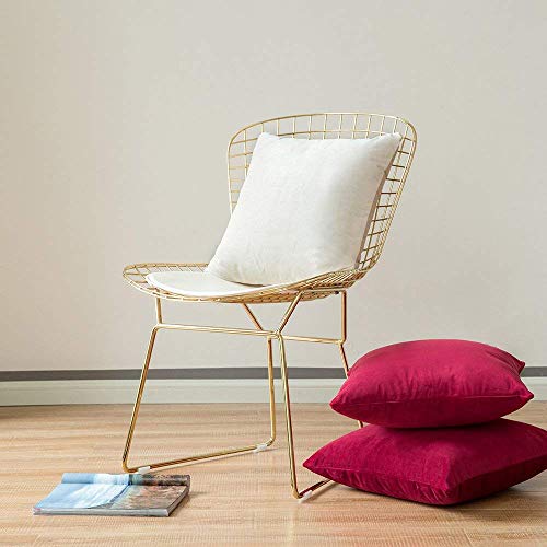 Khooti Velvet Cushion Cover, 26x26 | Red | Pack of 1 | Solid Plain Soft & Smooth, Decorative Cushion Covers for Living Room, Bedroom, Couches, Chairs, Sofas, Beds & Home Decor - Image 4