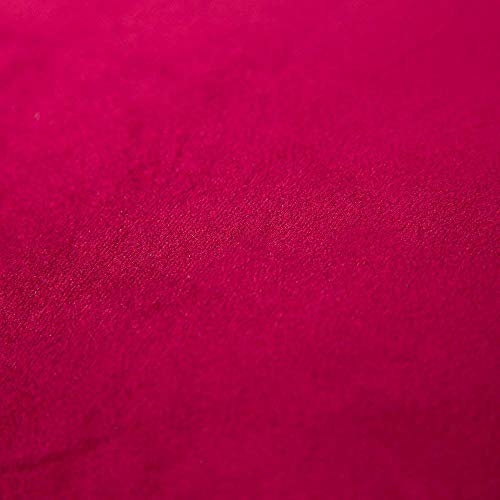 Khooti Velvet Cushion Cover, 26x26 | Red | Pack of 1 | Solid Plain Soft & Smooth, Decorative Cushion Covers for Living Room, Bedroom, Couches, Chairs, Sofas, Beds & Home Decor - Image 3