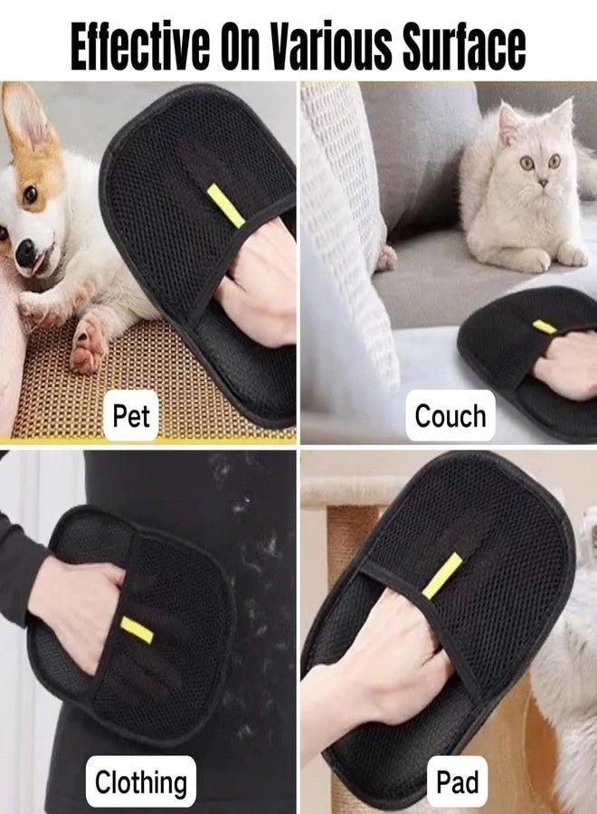Pet Hair Removal Gloves - Electrostatic Hair Catcher Mitt for Dogs & Cats, Removes Hair from Couch, Clothes, Car, Carpet & Furniture (1 Pc) - Image 2
