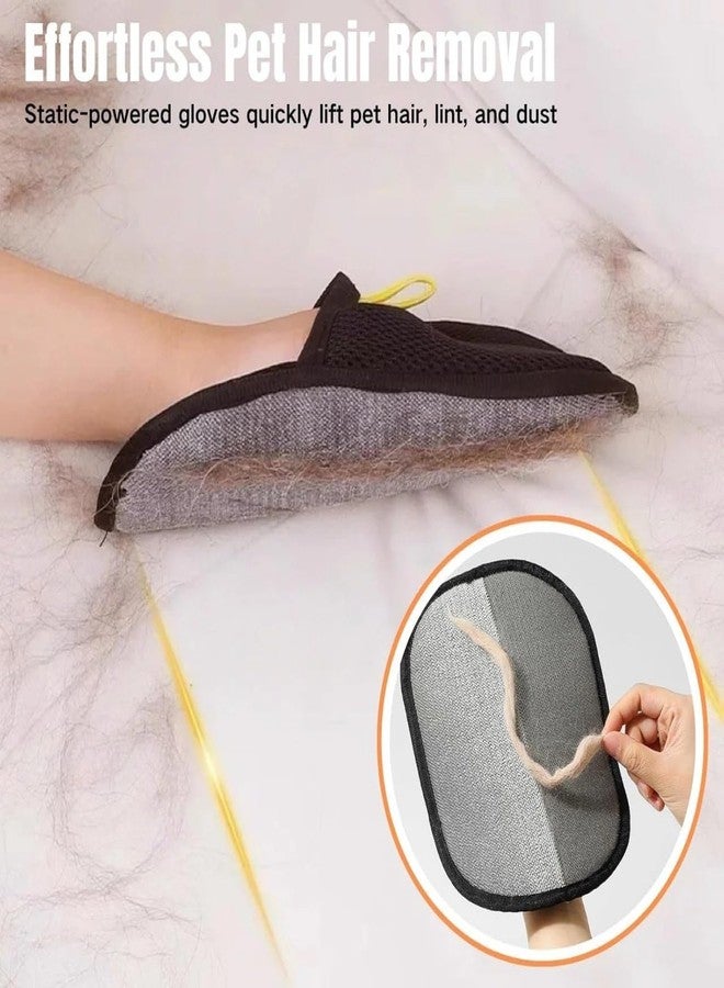 Pet Hair Removal Gloves - Electrostatic Hair Catcher Mitt for Dogs & Cats, Removes Hair from Couch, Clothes, Car, Carpet & Furniture (1 Pc) - Image 4