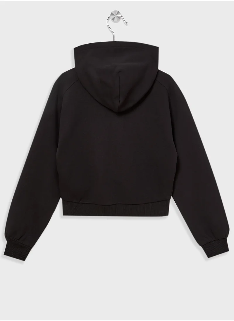 كالفن كلاين جينز Youth Graphic Logo Zip Hoodie