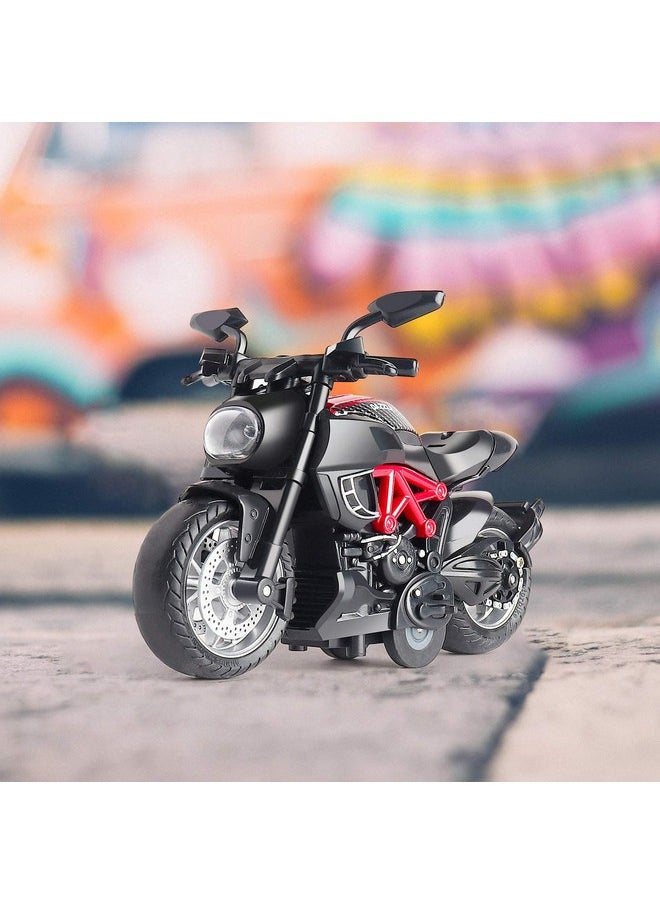 MING YING 66 MING YING 66 Toy Motorcycle - Pull Back Toy Cars with Sound and Light Toy,Motorcycle Toy for Kids,Motorcycle Toys for Boys Age 3-9  - Image 3