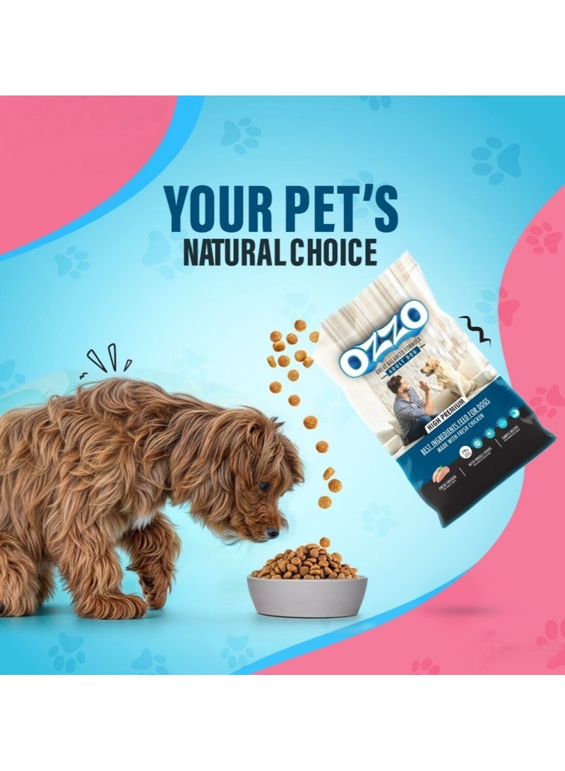 OZZO High Premium Adult Dog Dry Food – Fresh Chicken, Balanced Diet, Omega-Rich, Free from Corn & Wheat From Varmacy - Image 2