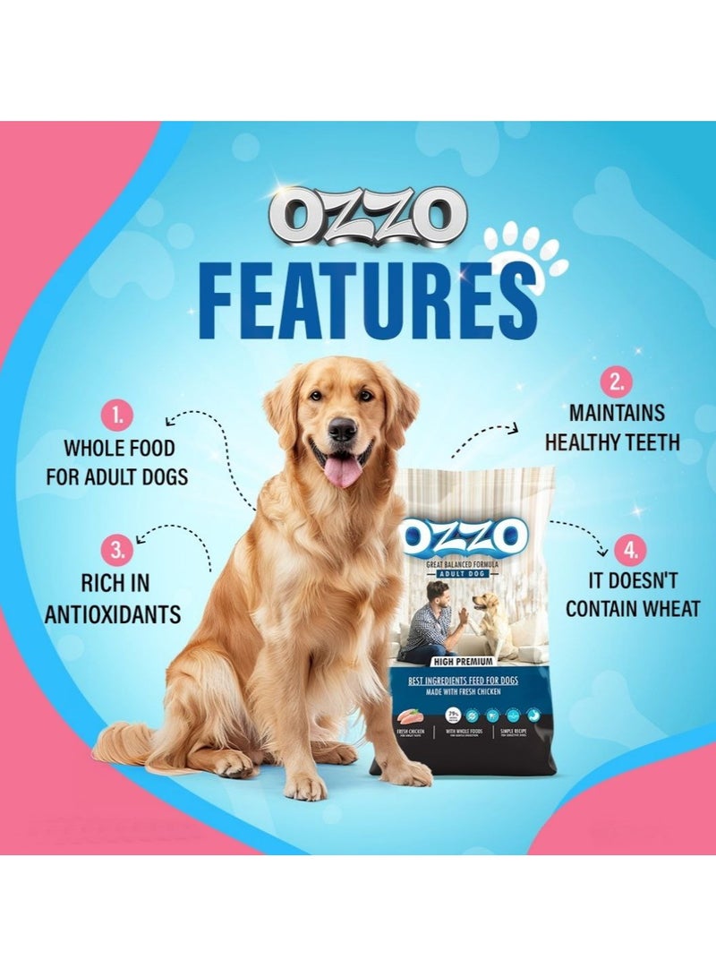 OZZO High Premium Adult Dog Dry Food – Fresh Chicken, Balanced Diet, Omega-Rich, Free from Corn & Wheat From Varmacy - Image 3