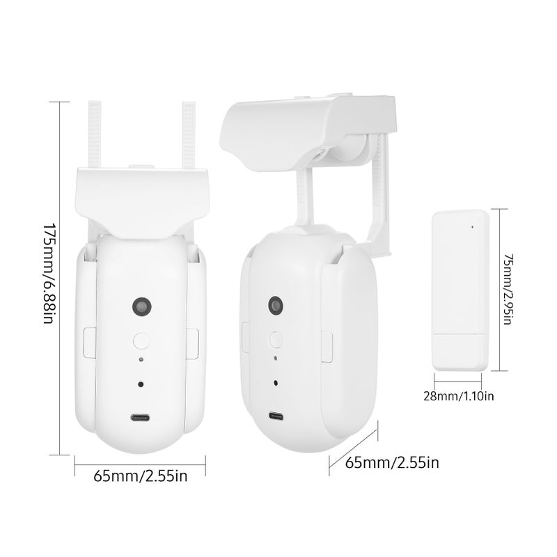 Wi-Fi Automatic Curtain Opener Closer Robot with USB Gateway Wireless Smart Curtain Motor Timer APP Control Voice Control Smart Home Automation Device for Curtain Rod - Image 3