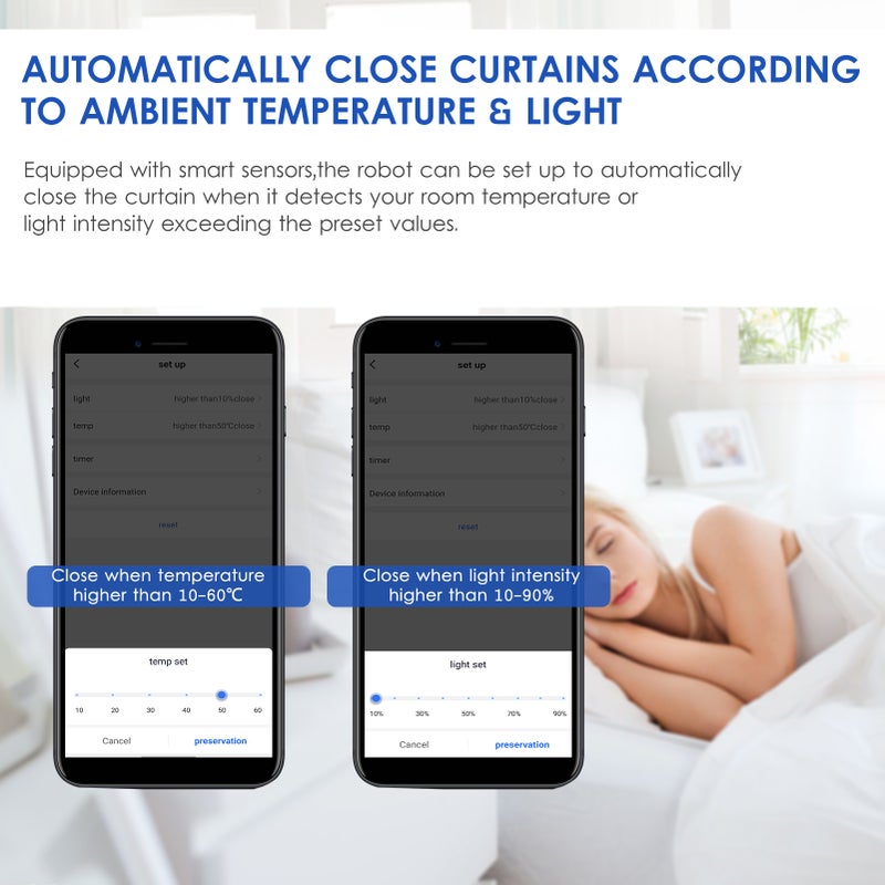 Wi-Fi Automatic Curtain Opener Closer Robot with USB Gateway Wireless Smart Curtain Motor Timer APP Control Voice Control Smart Home Automation Device for Curtain Rod - Image 4