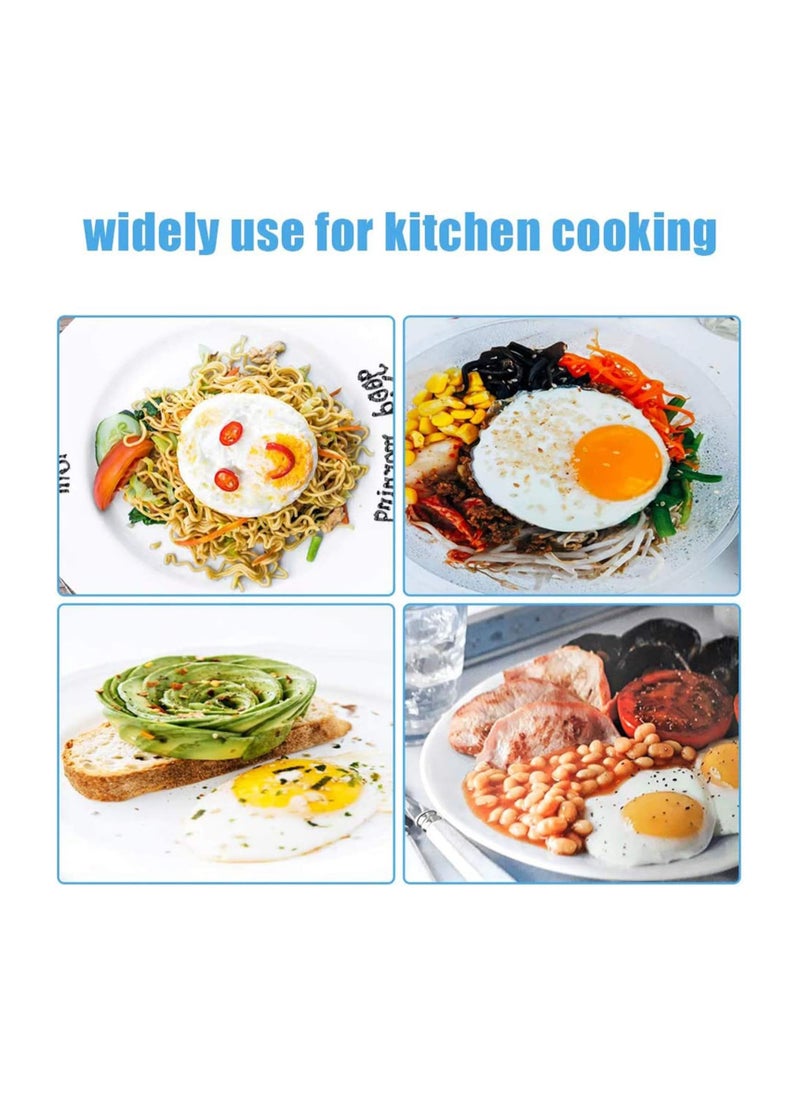Bukela - Egg Ring, Fried Egg Mold, Egg Separator, Reusable Cooking Rings, Silicone Non-Stick Egg Shaper Ring with Egg and Pancake Non Stick Cooking Tool, Kitchen Cooking Tools (4 Pcs) - Image 1